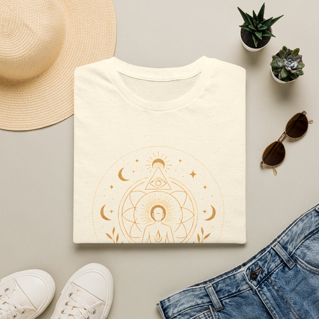 Golden Meditation Mandala T-Shirt