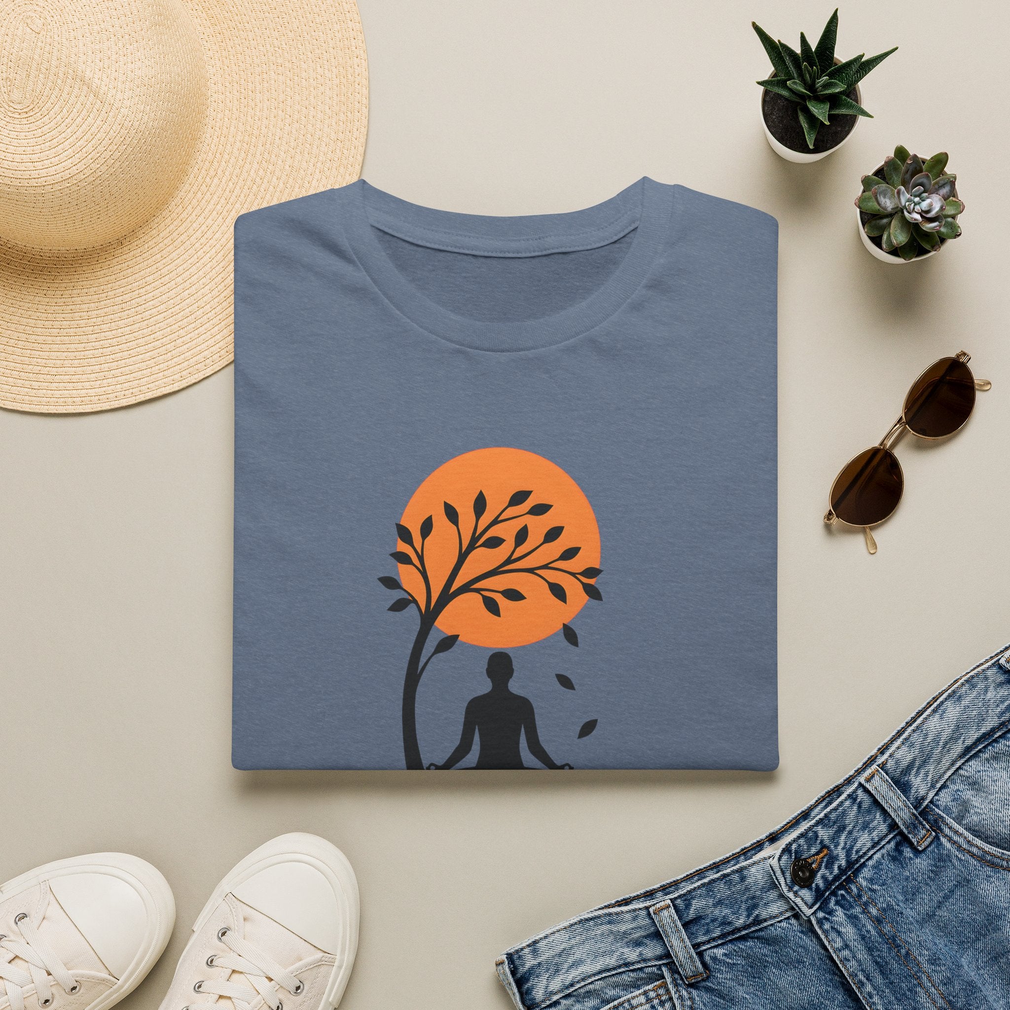 Stillness Meditation Silhouette T-Shirt