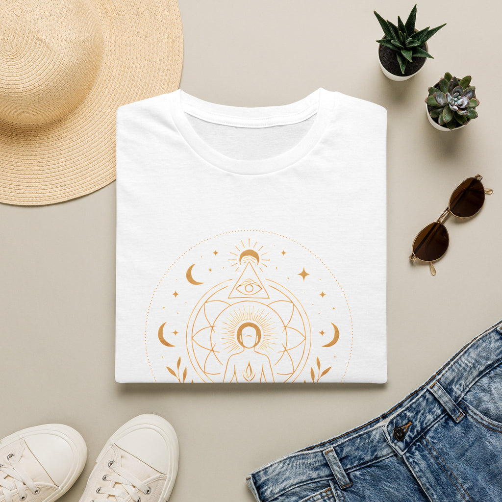 Golden Meditation Mandala T-Shirt
