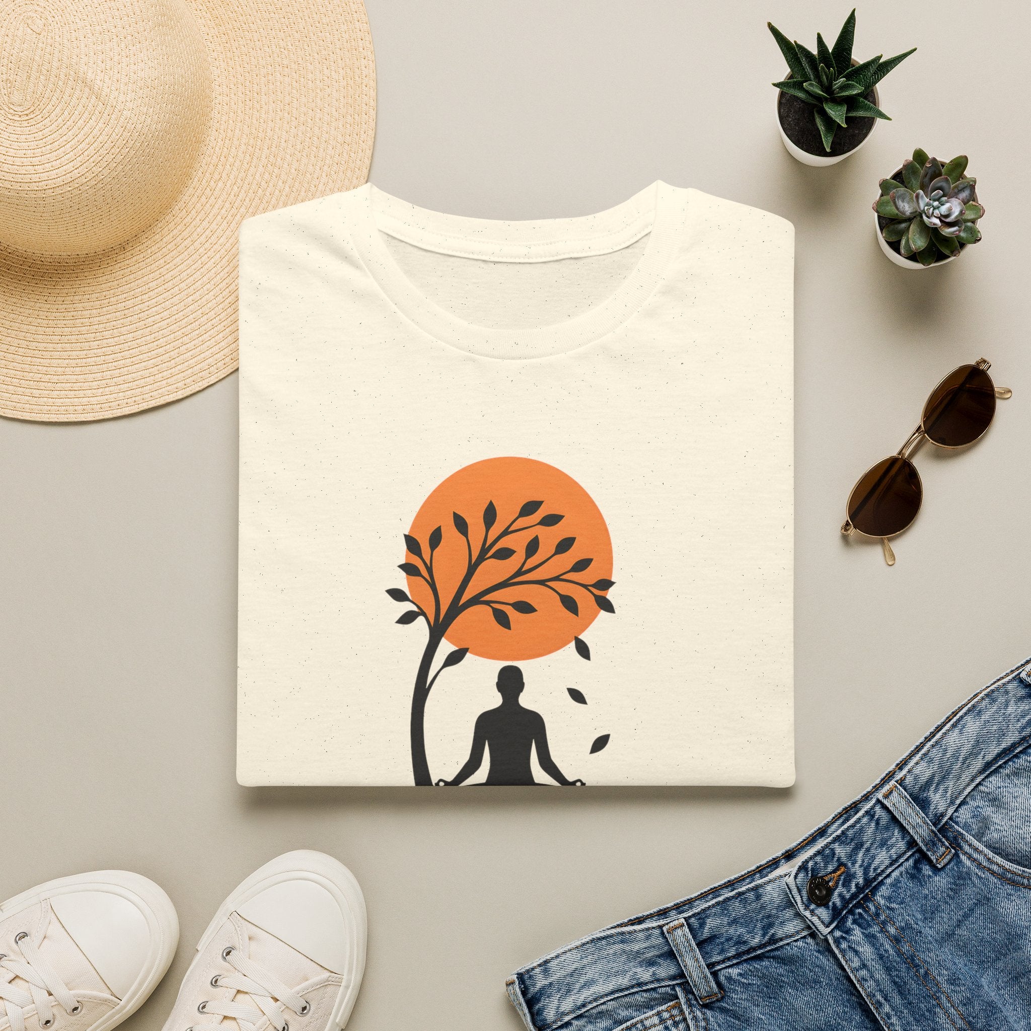 Stillness Meditation Silhouette T-Shirt